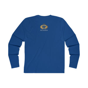 Tee-Shirt manche longue signature MRP BUSINESS bleu marine - MRP BUSINESS