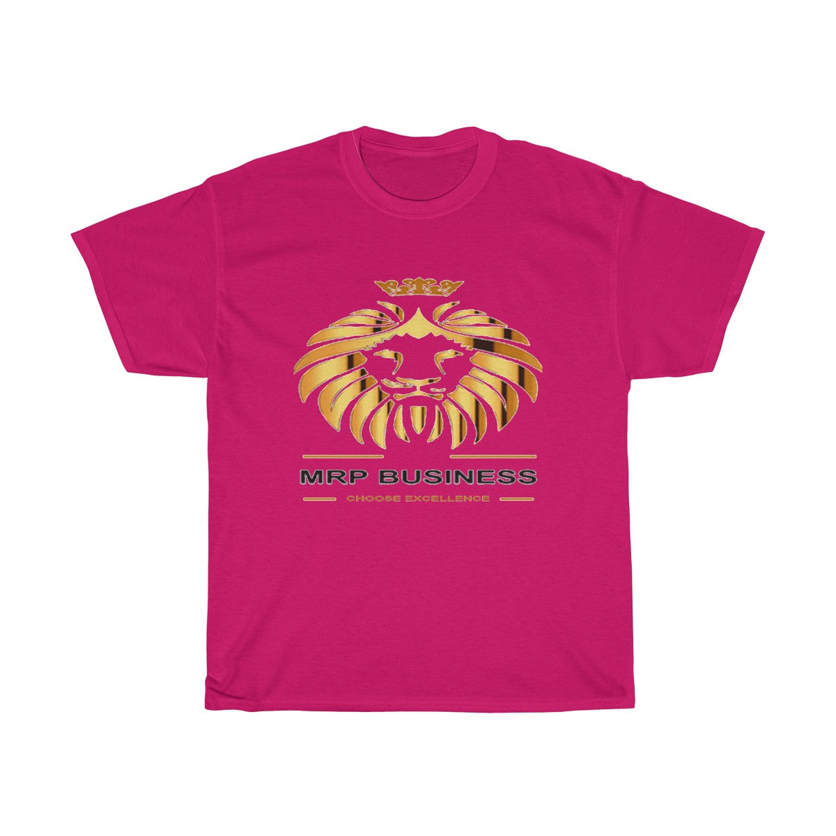 Tee-Shirt signature MRP BUSINESS rose vif - MRP BUSINESS