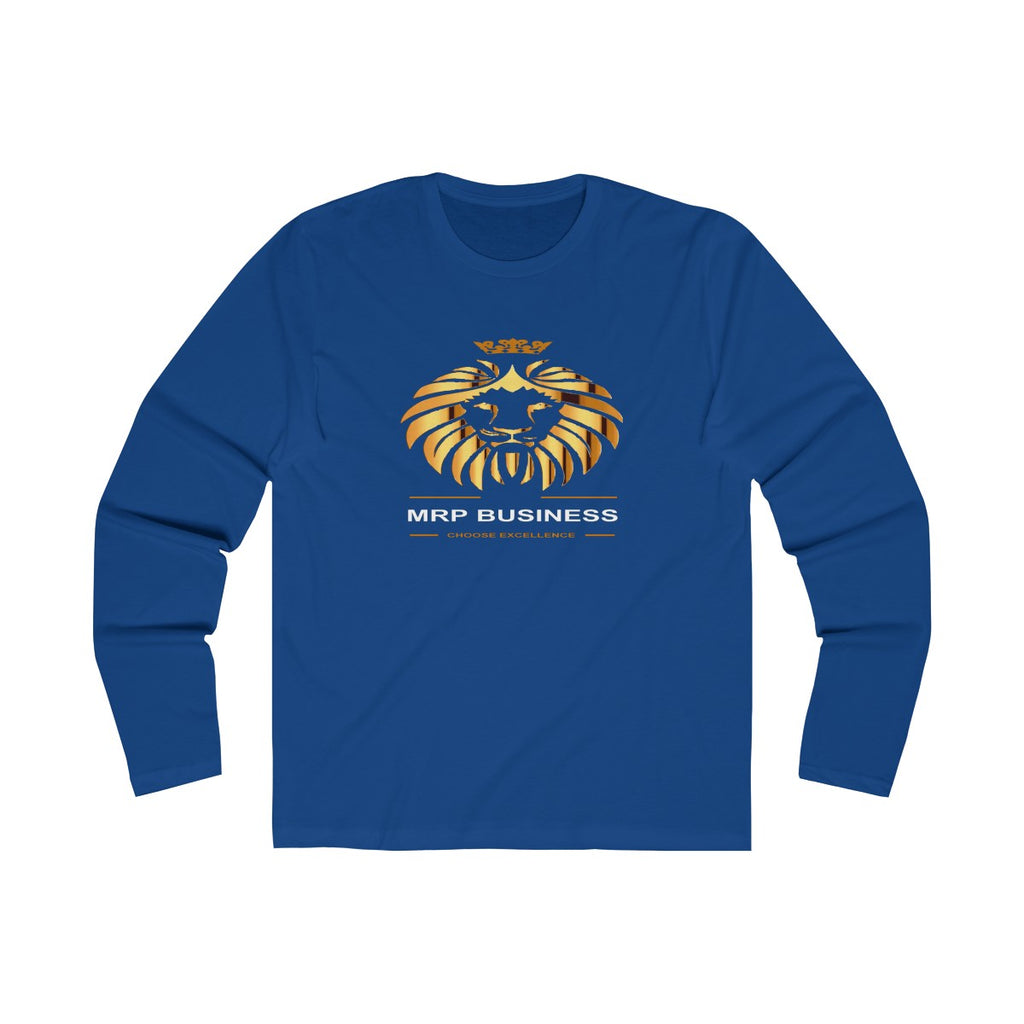 Tee-Shirt manche longue signature MRP BUSINESS bleu marine - MRP BUSINESS