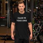 T-shirt  TOUS UNIS Covid-19 Unisexe à Manches Courtes - MRP BUSINESS