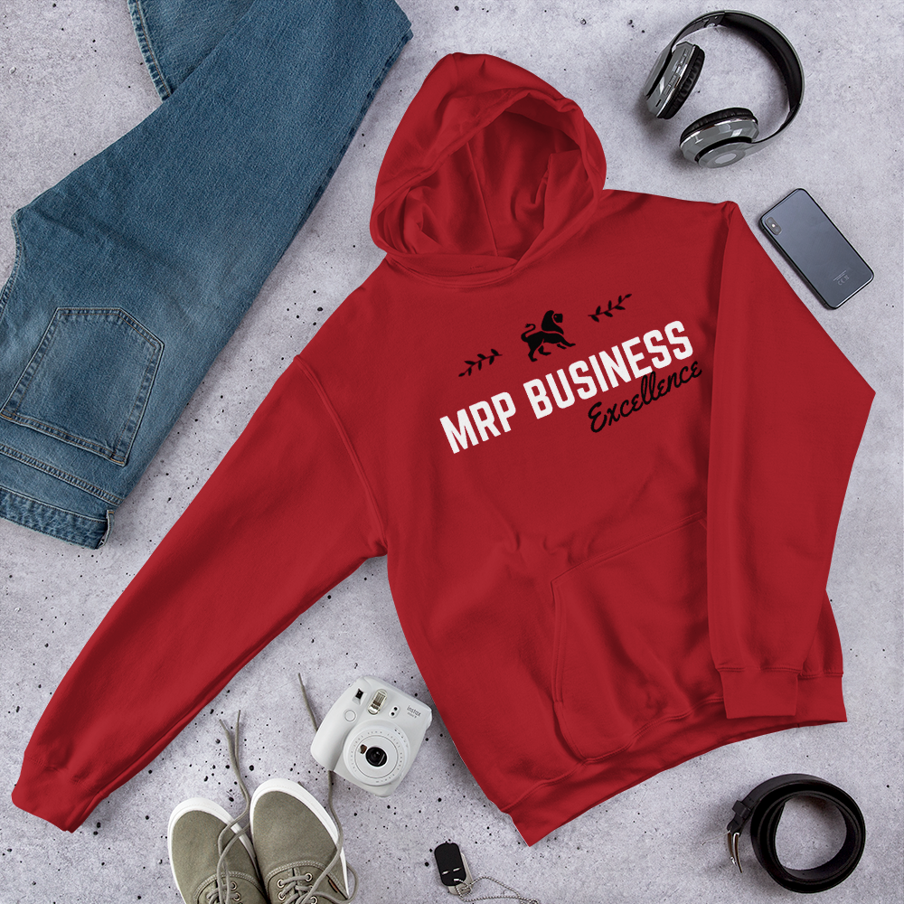 Sweatshirt rouge à capuche excellence mrp business - MRP BUSINESS