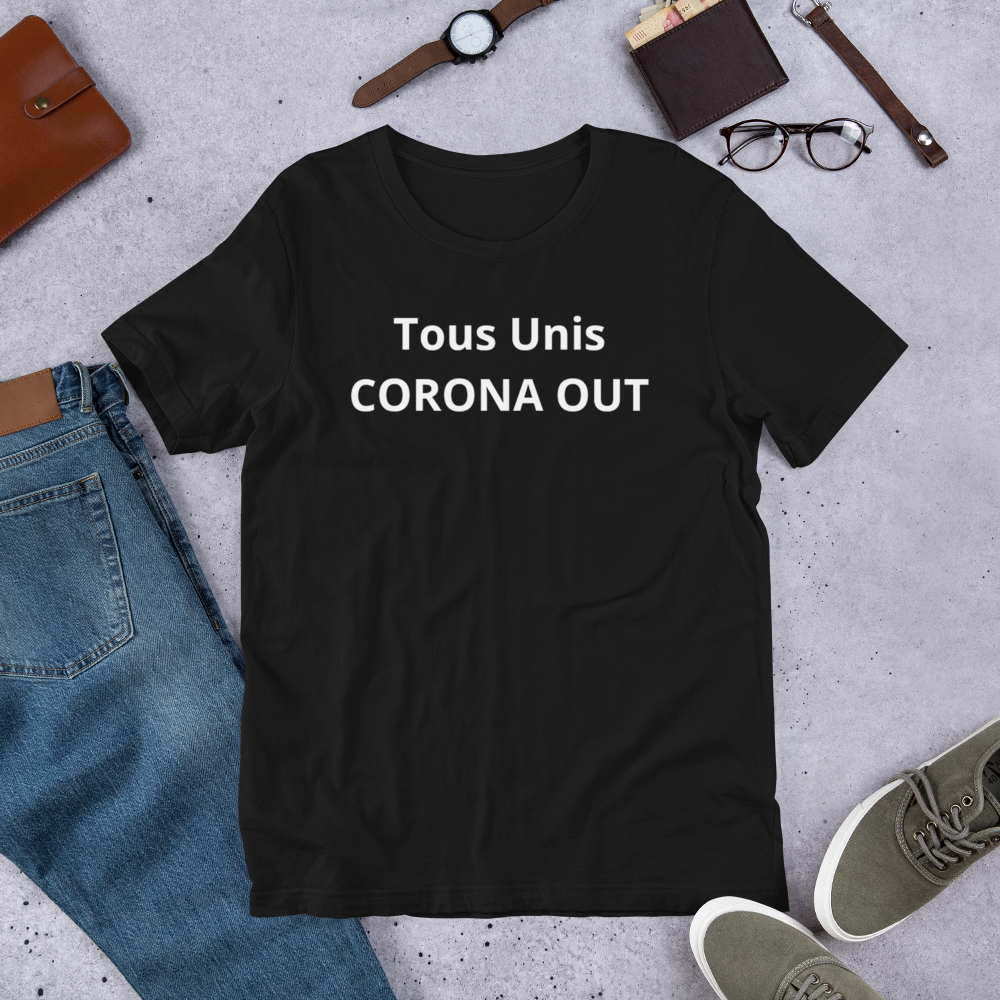 T-shirt CORONA OUT Unisexe à Manches Courtes - MRP BUSINESS
