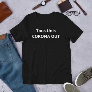 T-shirt CORONA OUT Unisexe à Manches Courtes - MRP BUSINESS