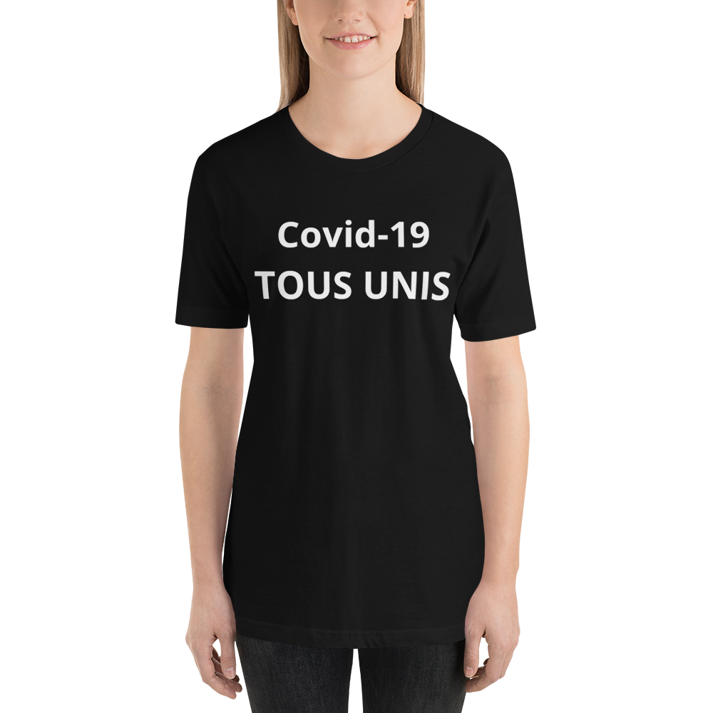 T-shirt  TOUS UNIS Covid-19 Unisexe à Manches Courtes - MRP BUSINESS