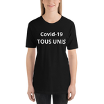 T-shirt  TOUS UNIS Covid-19 Unisexe à Manches Courtes - MRP BUSINESS