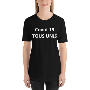 T-shirt  TOUS UNIS Covid-19 Unisexe à Manches Courtes - MRP BUSINESS