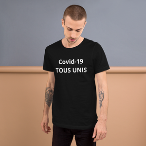 T-shirt  TOUS UNIS Covid-19 Unisexe à Manches Courtes - MRP BUSINESS