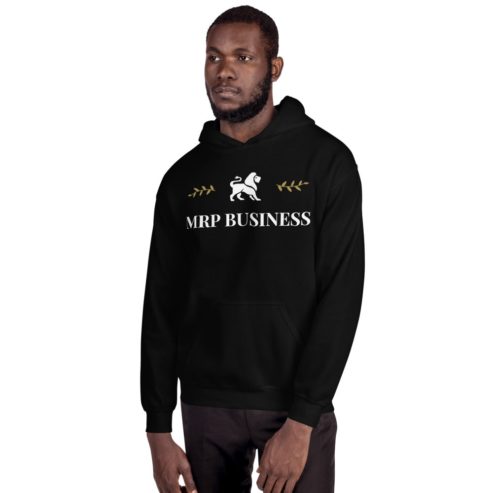 Sweat-shirt noir et or à capuche mrp business - MRP BUSINESS