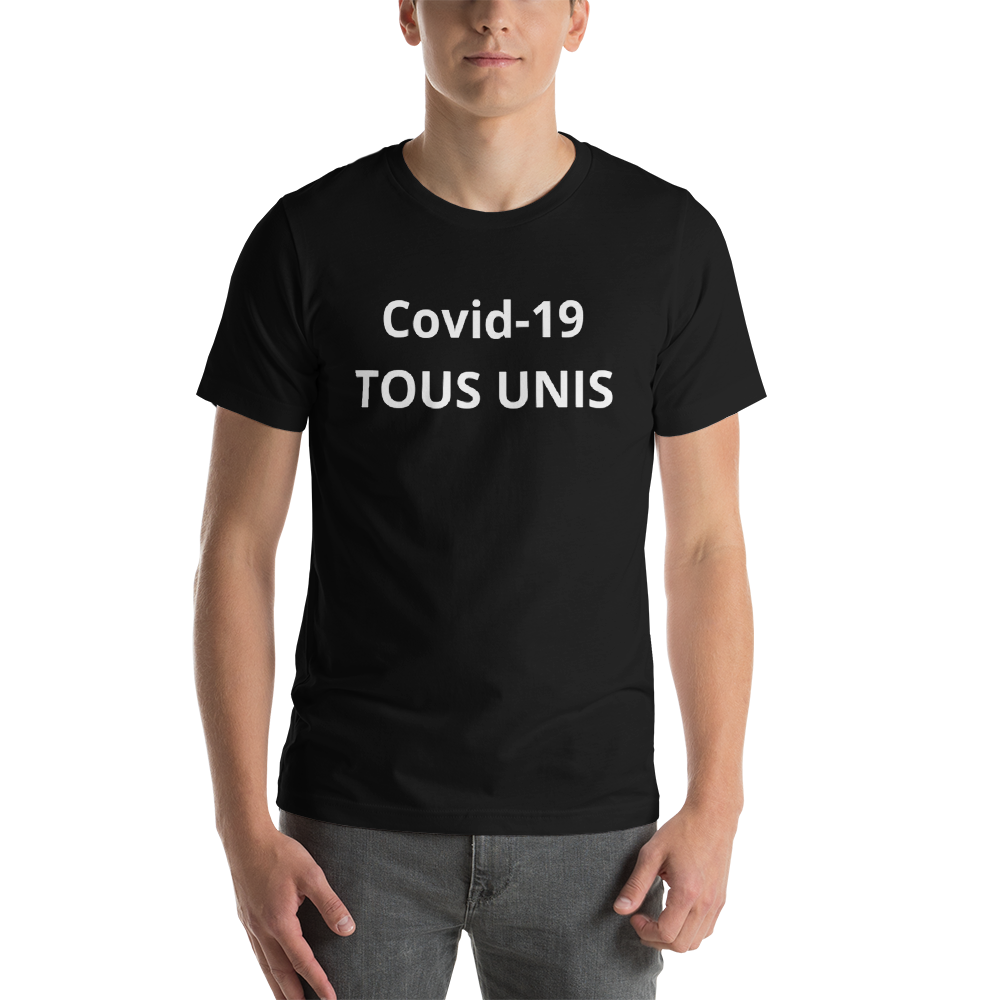 T-shirt  TOUS UNIS Covid-19 Unisexe à Manches Courtes - MRP BUSINESS