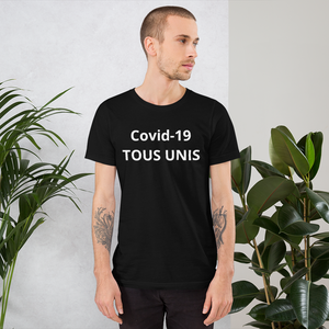 T-shirt  TOUS UNIS Covid-19 Unisexe à Manches Courtes - MRP BUSINESS
