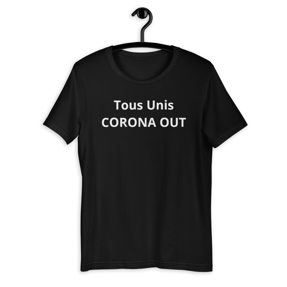 T-shirt CORONA OUT Unisexe à Manches Courtes - MRP BUSINESS