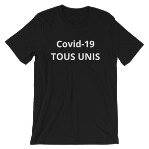 T-shirt  TOUS UNIS Covid-19 Unisexe à Manches Courtes - MRP BUSINESS